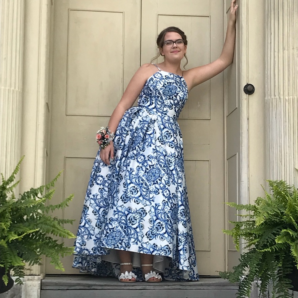 David’s Bridal prom dress.